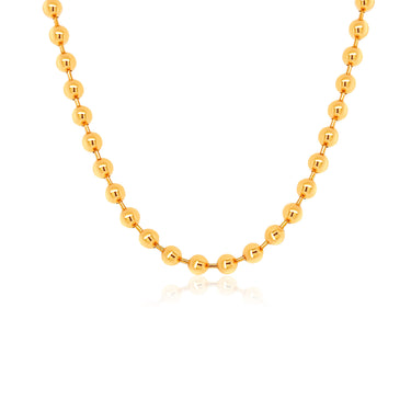 Gold Large Beaded Necklace